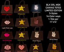 Load image into Gallery viewer, Black Canvas Totes