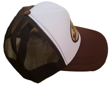 Load image into Gallery viewer, Chocolate Gloss Mock Patch Trucker