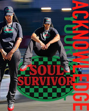 Load image into Gallery viewer, Green Check Soul Survivor T-shirt w/ Hat